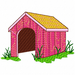 Dog Home Embroidery Design 2 Dog Home Embroidery Design 2